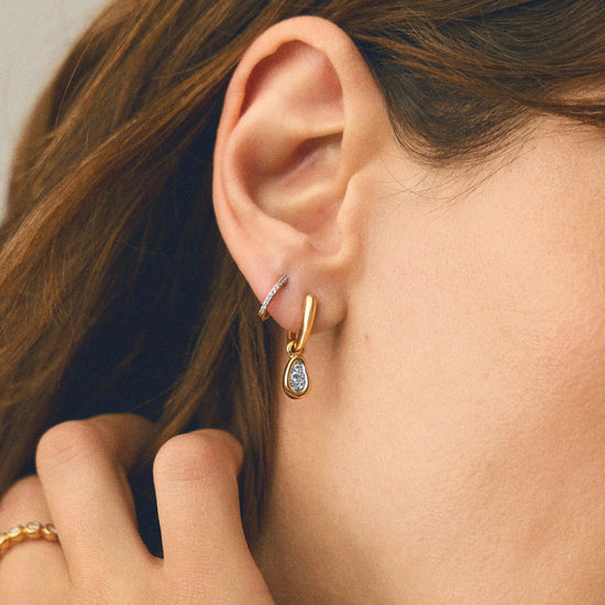 The Treat Yourself Hoop Set | 18ct Gold Plated/Cubic Zirconia Earring Sets Missoma 