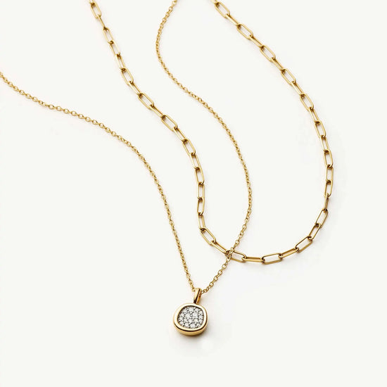 The Treat Yourself Necklace Set | 18ct Gold Plated/Cubic Zirconia Necklace Sets Missoma 