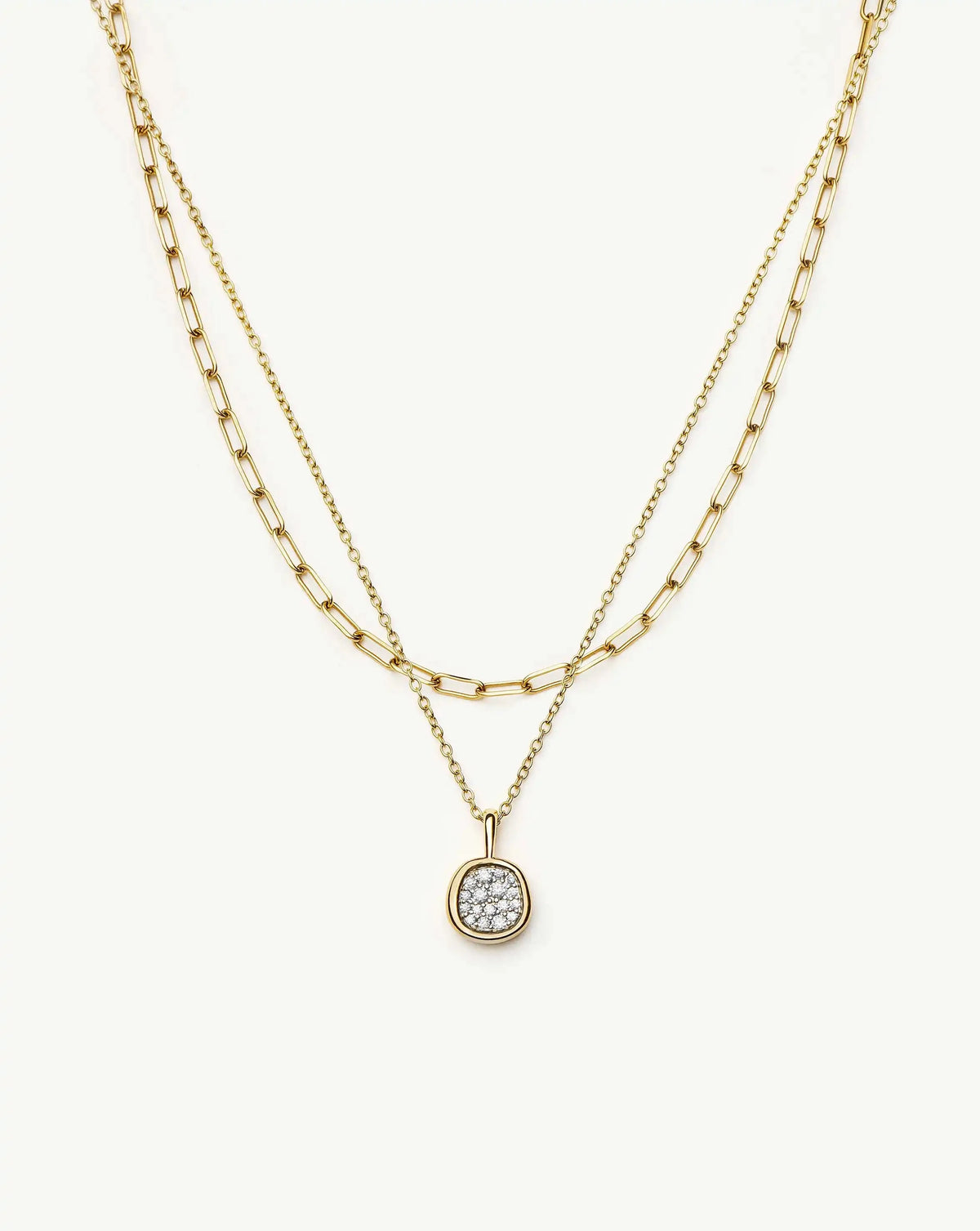 The Treat Yourself Necklace Set | 18ct Gold Plated/Cubic Zirconia Necklace Sets Missoma 