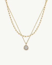 The Treat Yourself Necklace Set | 18ct Gold Plated/Cubic Zirconia Necklace Sets Missoma 