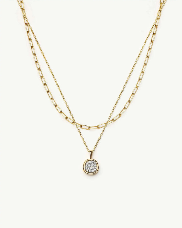 The Treat Yourself Necklace Set | 18ct Gold Plated/Cubic Zirconia