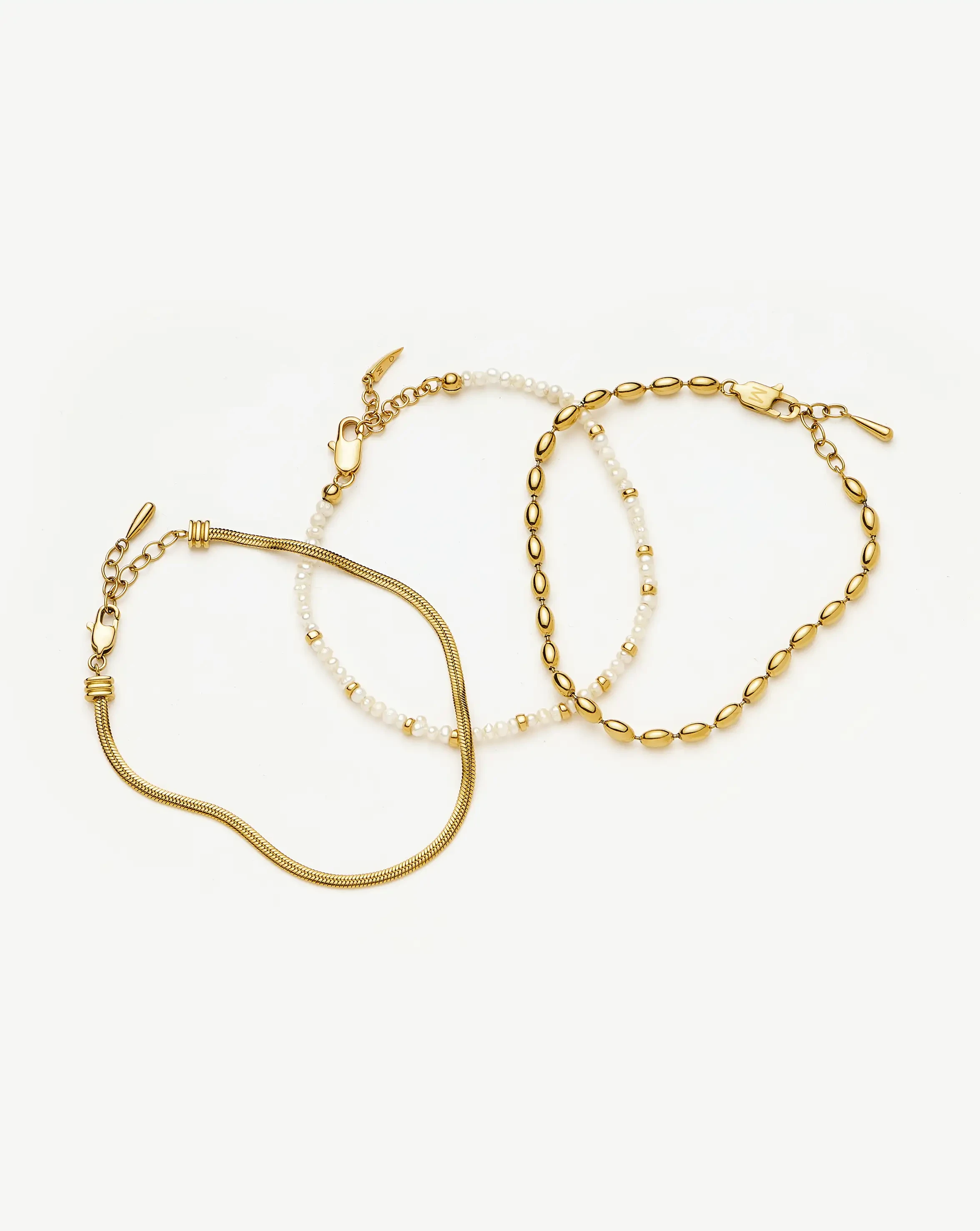 The Ultimate Bracelet Set | 18ct Gold Plated Bracelets Missoma 