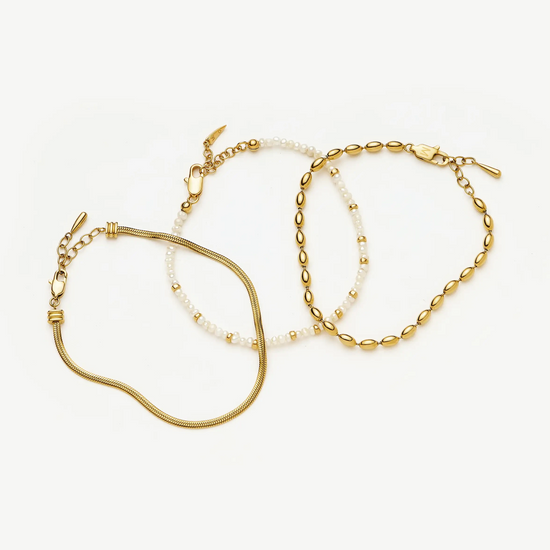 The Ultimate Bracelet Set | 18ct Gold Plated Bracelets Missoma 