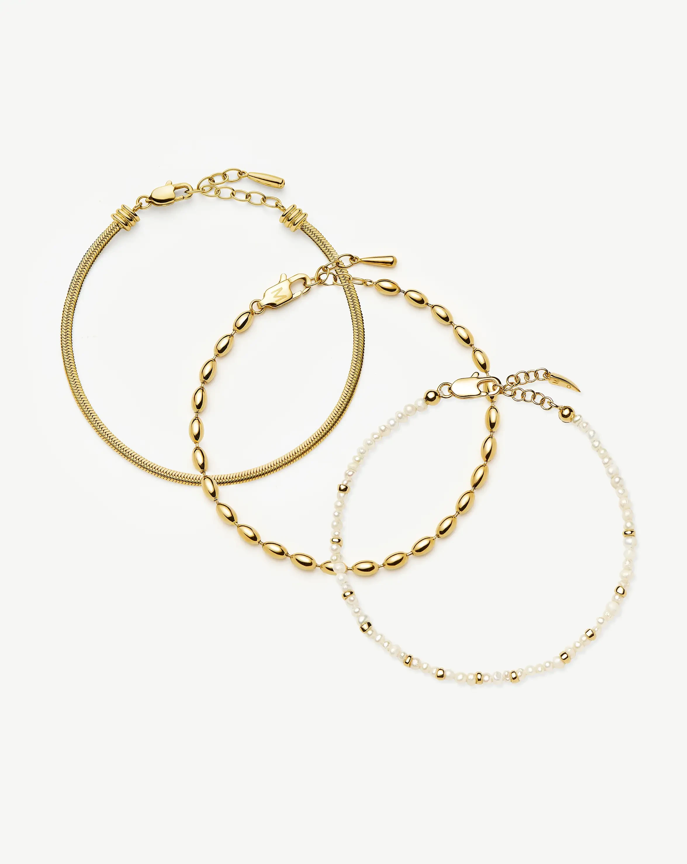 The Ultimate Bracelet Set | 18ct Gold Plated Bracelets Missoma 