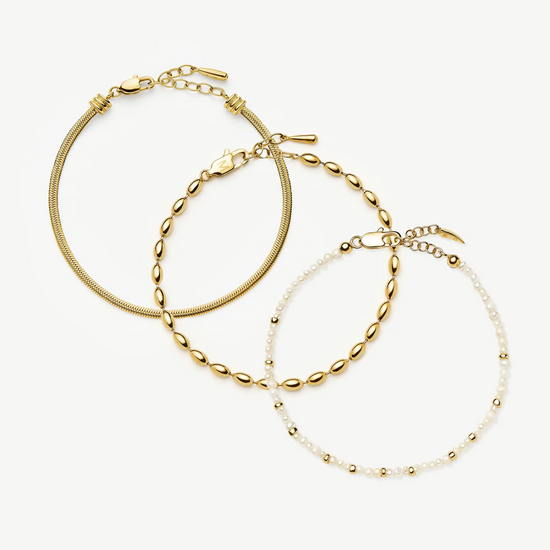 The Ultimate Bracelet Set | 18ct Gold Plated Bracelets Missoma 
