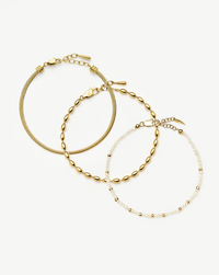 The Ultimate Bracelet Set | 18ct Gold Plated Bracelets Missoma 