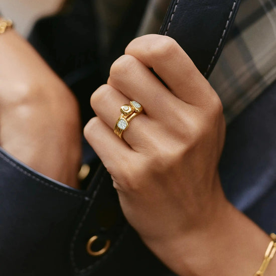 The Ultimate Triple Ring Set | 18ct Gold Plated/Cubic Zirconia Ring Sets Missoma 