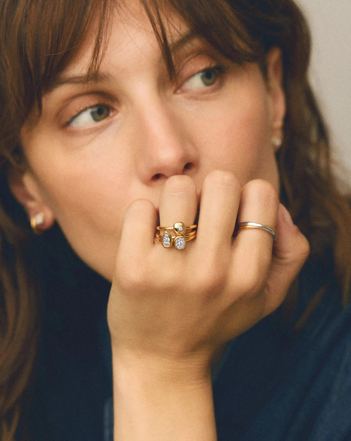 The Ultimate Triple Ring Set | 18ct Gold Plated/Cubic Zirconia Ring Sets Missoma 