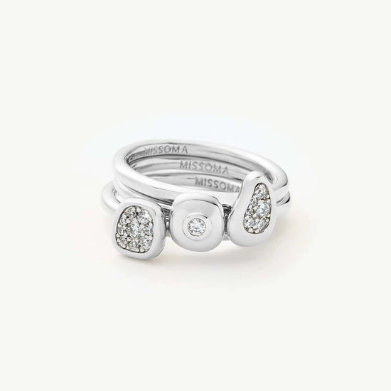 The Ultimate Triple Ring Set | Silver Plated/Cubic Zirconia Ring Sets Missoma 