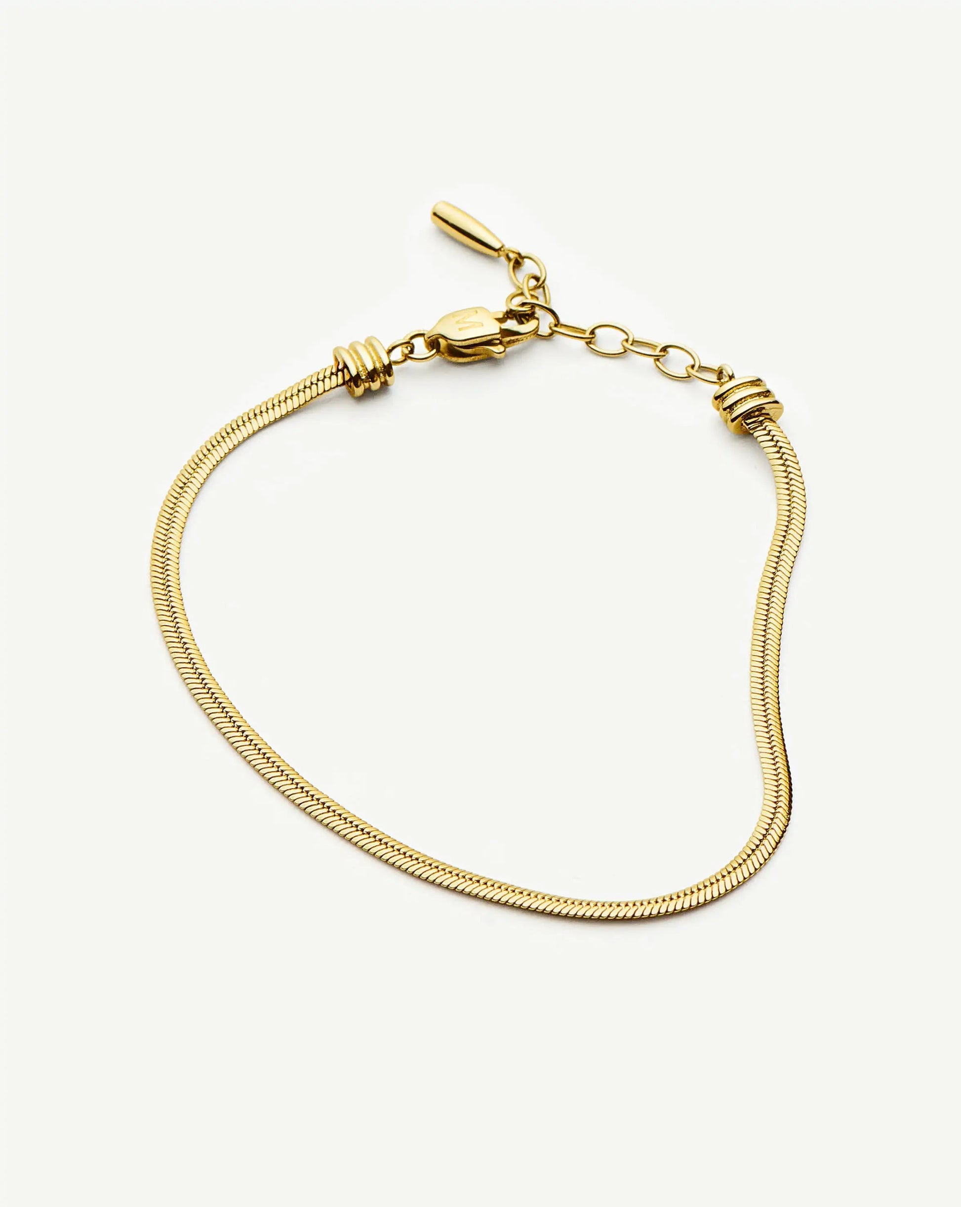 Thin Snake Chain Bracelet | 18ct Gold Plated Bracelets Missoma 