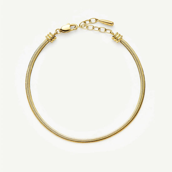 Thin Snake Chain Bracelet | 18ct Gold Plated Bracelets Missoma 