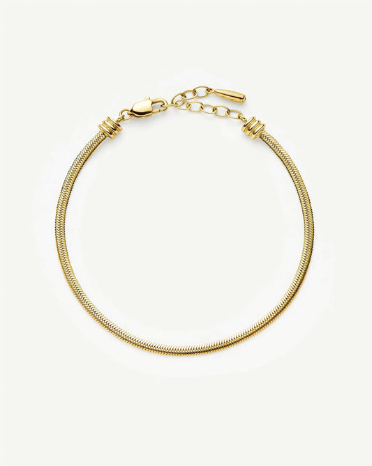Thin Snake Chain Bracelet | 18ct Gold Plated Bracelets Missoma 