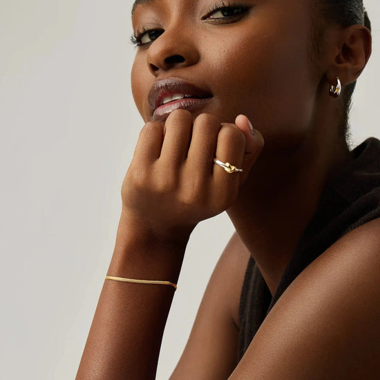 Thin Snake Chain Bracelet | 18ct Gold Plated Bracelets Missoma 