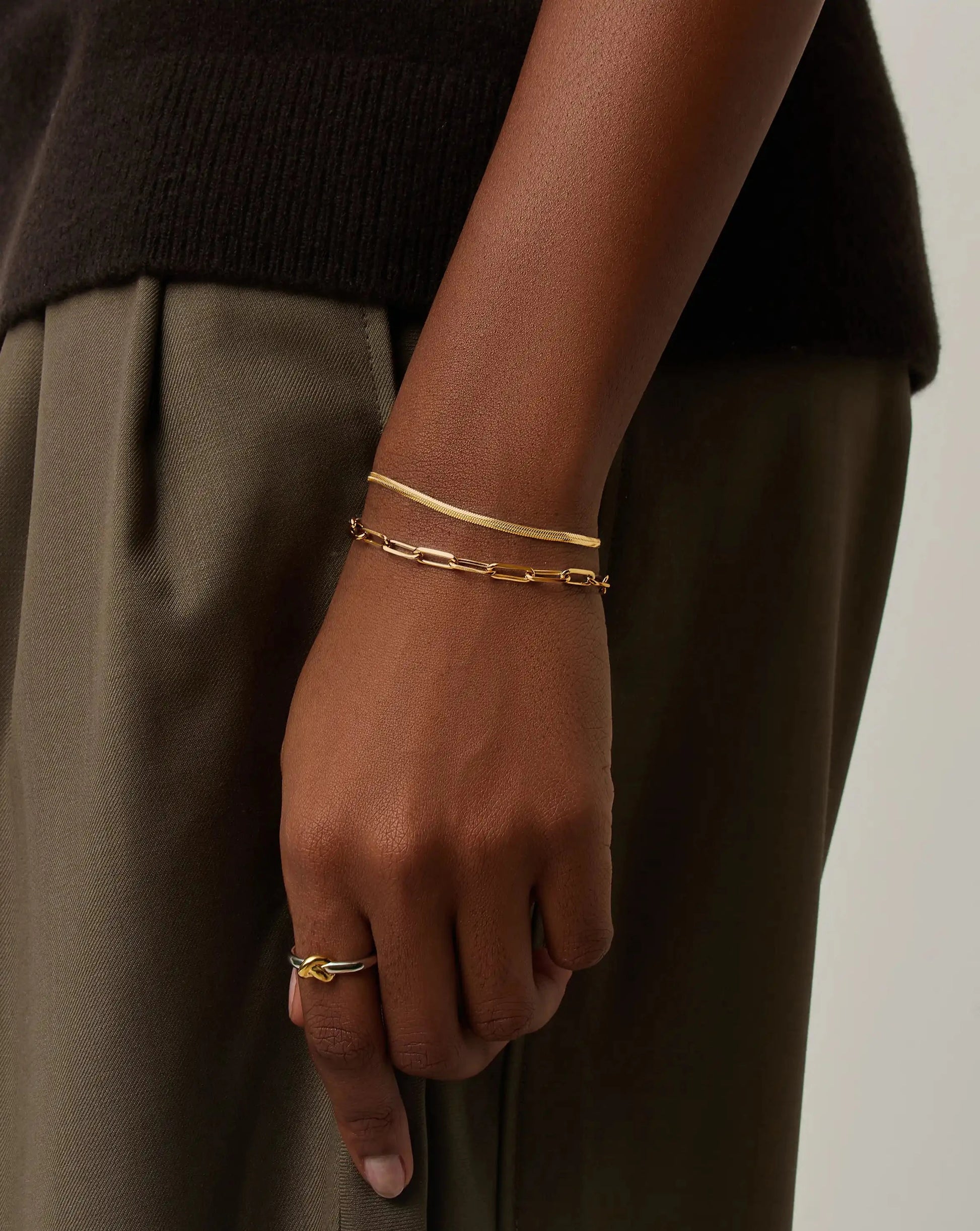 Thin Snake Chain Bracelet | 18ct Gold Plated Bracelets Missoma 