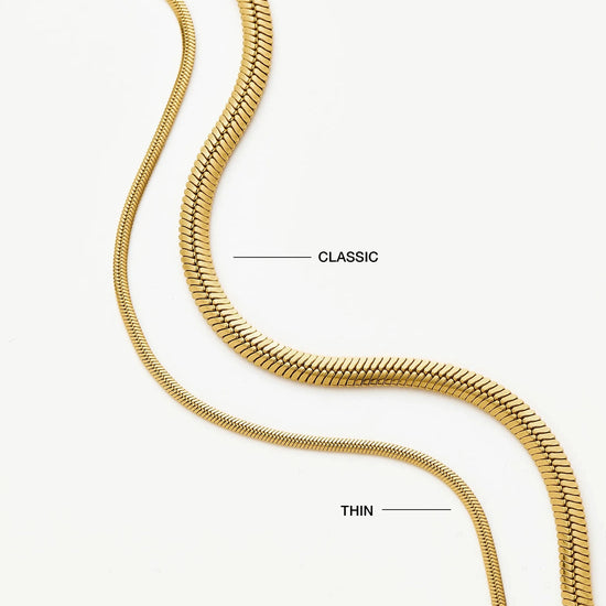 Thin Snake Chain Bracelet | 18ct Gold Plated Bracelets Missoma 