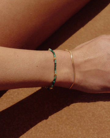 Thin Snake Chain Bracelet | 18ct Gold Plated Bracelets Missoma 