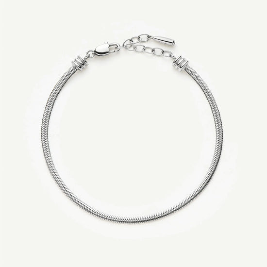Thin Snake Chain Bracelet | Platinum Plated Bracelets Missoma 