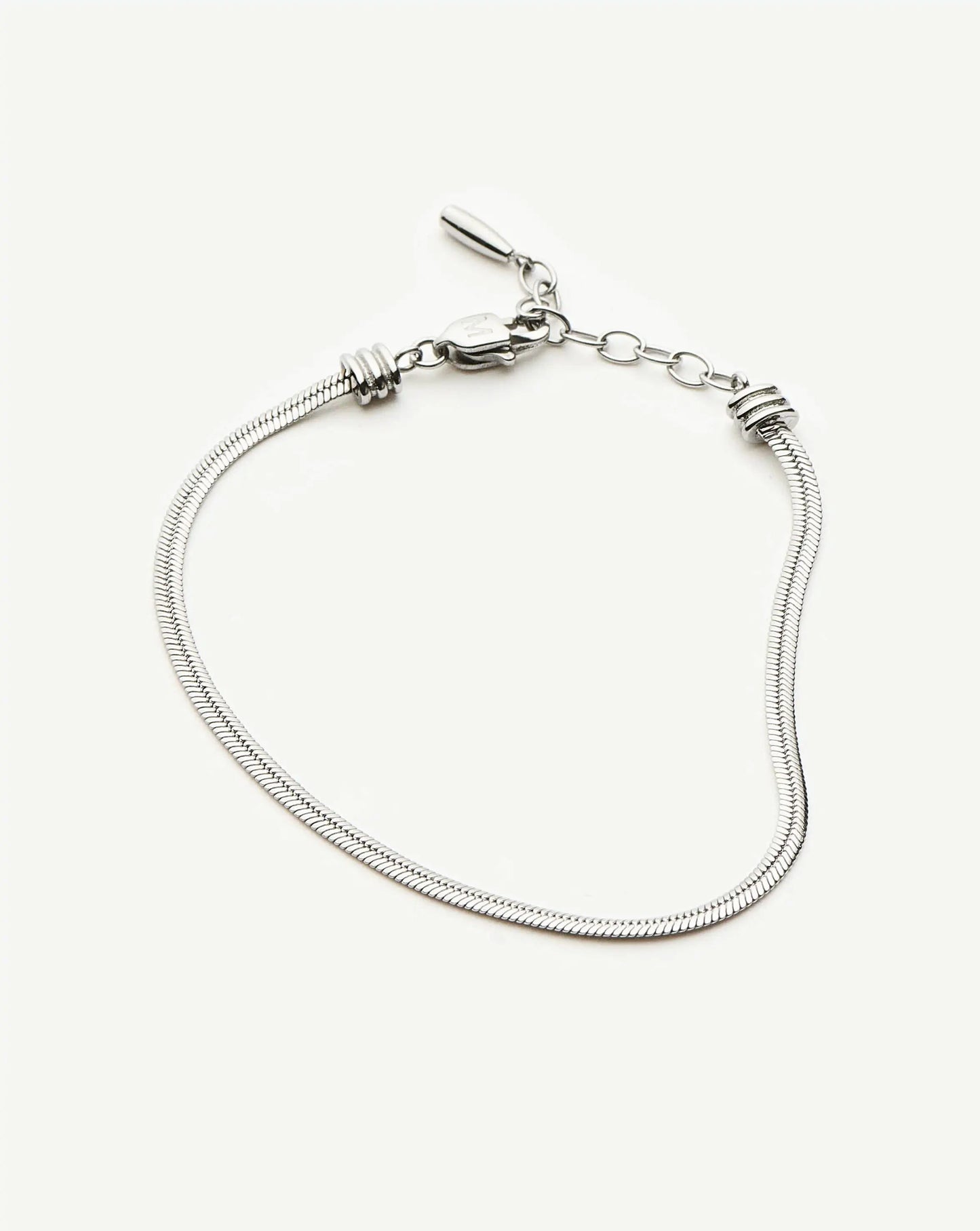 Thin Snake Chain Bracelet | Platinum Plated Bracelets Missoma 
