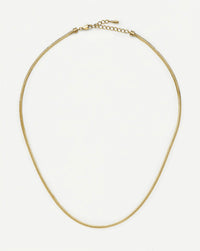 Thin Snake Chain Necklace | 18ct Gold Plated Necklaces Missoma 