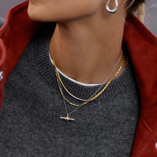 Thin Snake Chain Necklace | 18ct Gold Plated Necklaces Missoma 