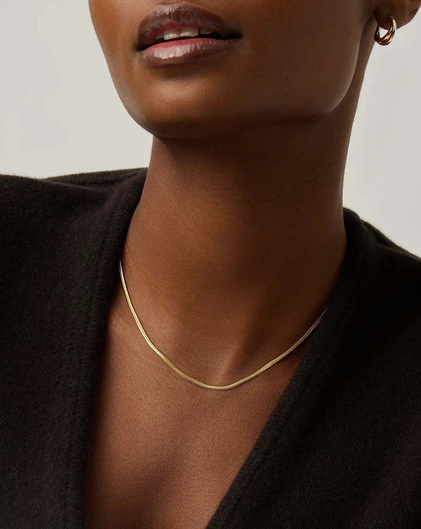 Thin Snake Chain Necklace | 18ct Gold Plated Necklaces Missoma 