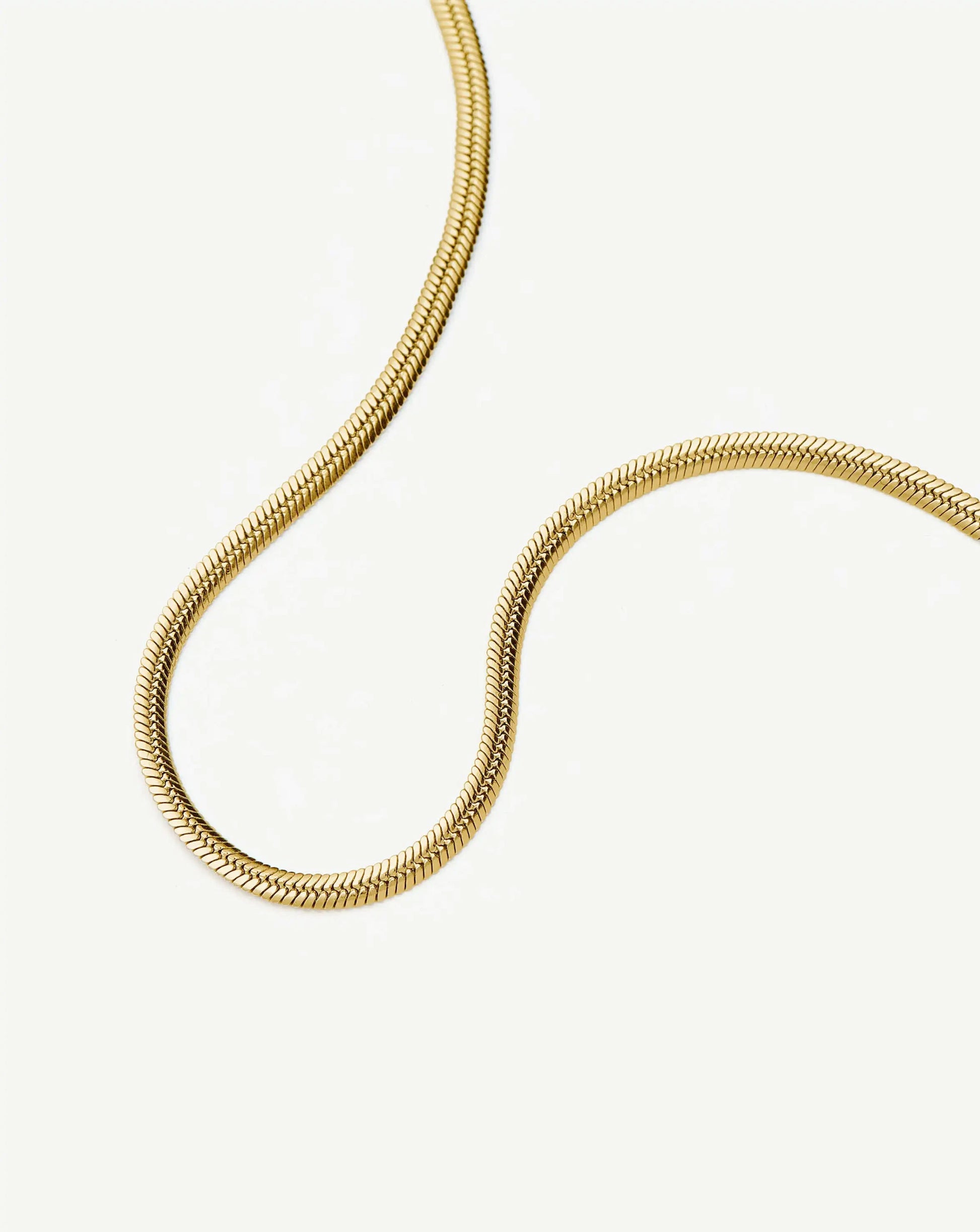 Thin Snake Chain Necklace | 18ct Gold Plated Necklaces Missoma 