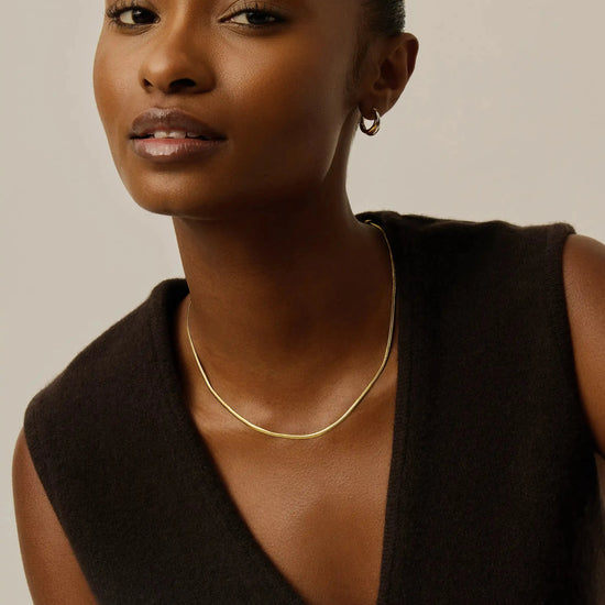Thin Snake Chain Necklace | 18ct Gold Plated Necklaces Missoma 