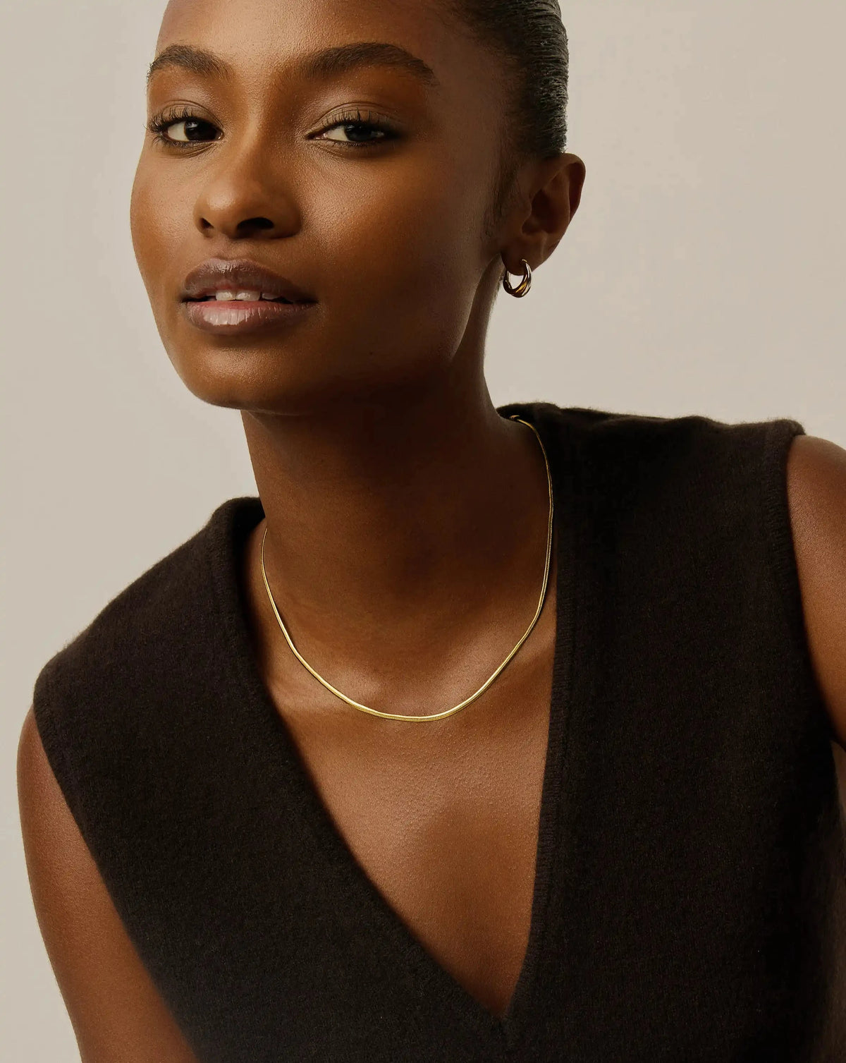 Thin Snake Chain Necklace | 18ct Gold Plated Necklaces Missoma 