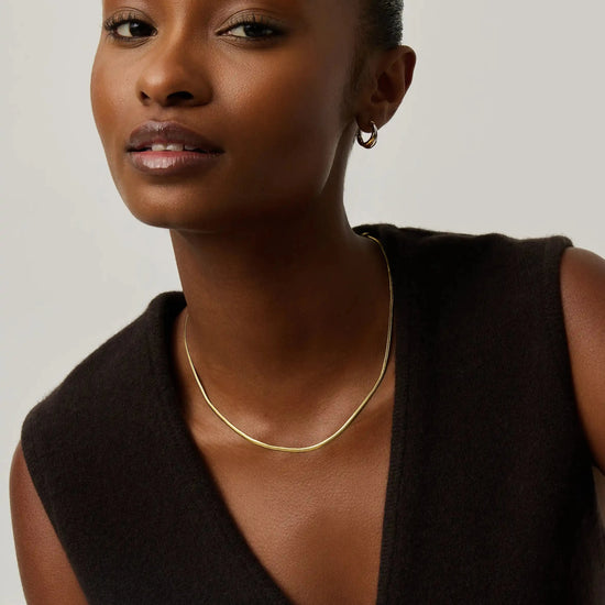 Thin Snake Chain Necklace | 18ct Gold Plated Necklaces Missoma 