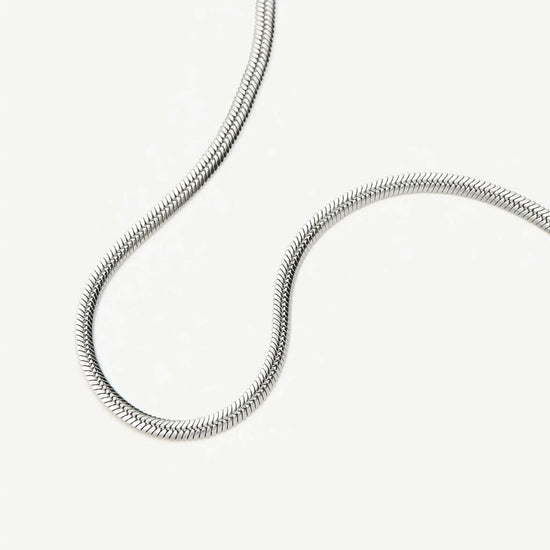 Thin Snake Chain Necklace | Platinum Plated Necklaces Missoma 