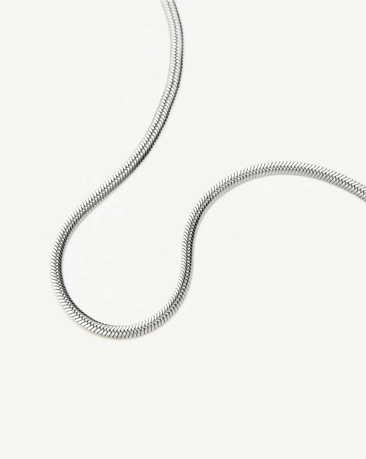 Thin Snake Chain Necklace | Platinum Plated Necklaces Missoma 