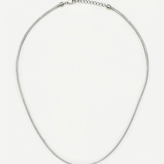 Thin Snake Chain Necklace | Platinum Plated Necklaces Missoma 