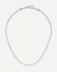 Thin Snake Chain Necklace | Platinum Plated Necklaces Missoma 