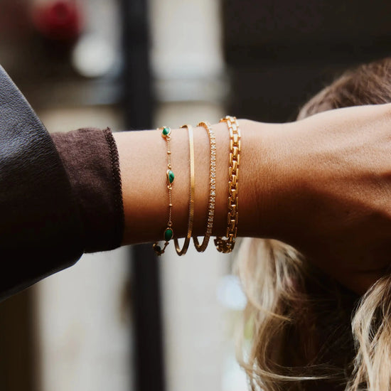 Timepiece Link Chain Bracelet | 18ct Gold Plated Bracelets Missoma 
