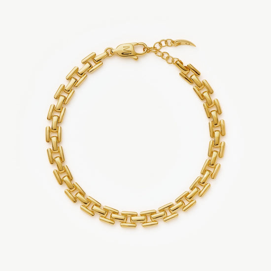 Timepiece Link Chain Bracelet | 18ct Gold Plated Bracelets Missoma 