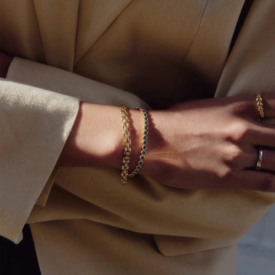 Timepiece Link Chain Bracelet | 18ct Gold Plated Bracelets Missoma 