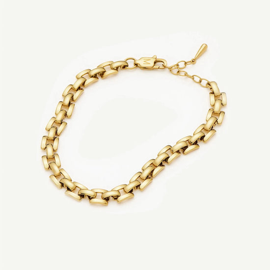 Timepiece Link Chain Bracelet | 18ct Gold Plated Bracelets Missoma 