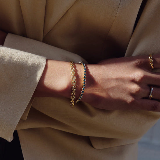 Timepiece Link Chain Bracelet | 18ct Gold Plated Bracelets Missoma 