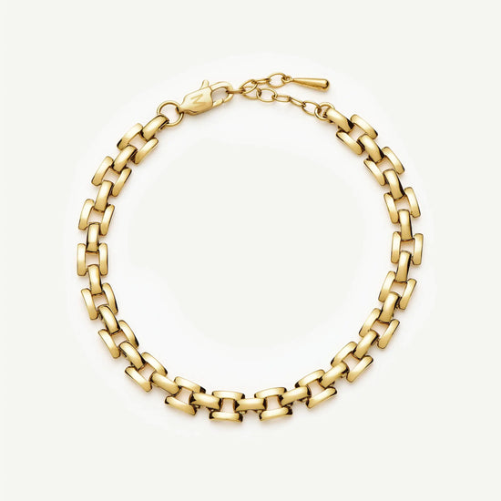Timepiece Link Chain Bracelet | 18ct Gold Plated Bracelets Missoma 