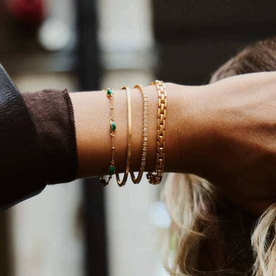 Timepiece Link Chain Bracelet | 18ct Gold Plated Bracelets Missoma 