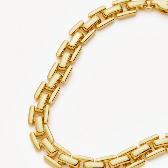 Timepiece Link Chain Bracelet | 18ct Gold Plated Bracelets Missoma 