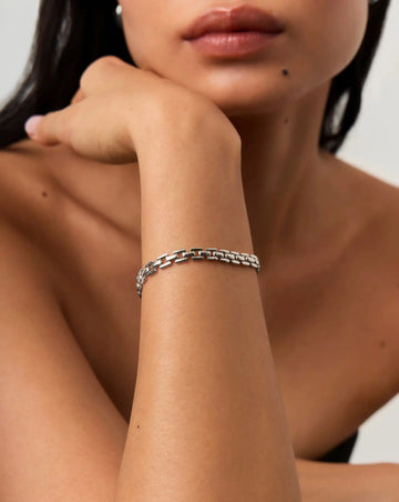Timepiece Link Chain Bracelet | Platinum Plated Bracelets Missoma 
