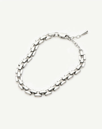 Timepiece Link Chain Bracelet | Platinum Plated Bracelets Missoma 