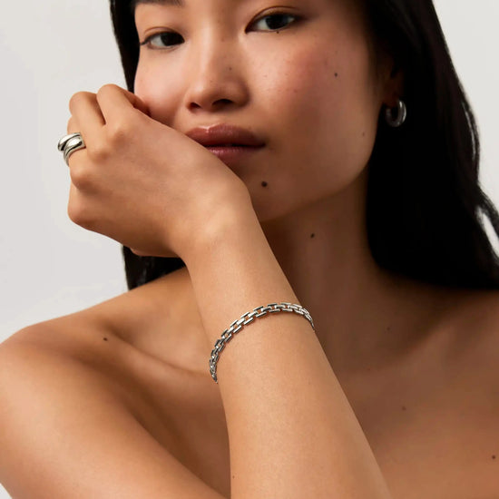 Timepiece Link Chain Bracelet | Platinum Plated Bracelets Missoma 