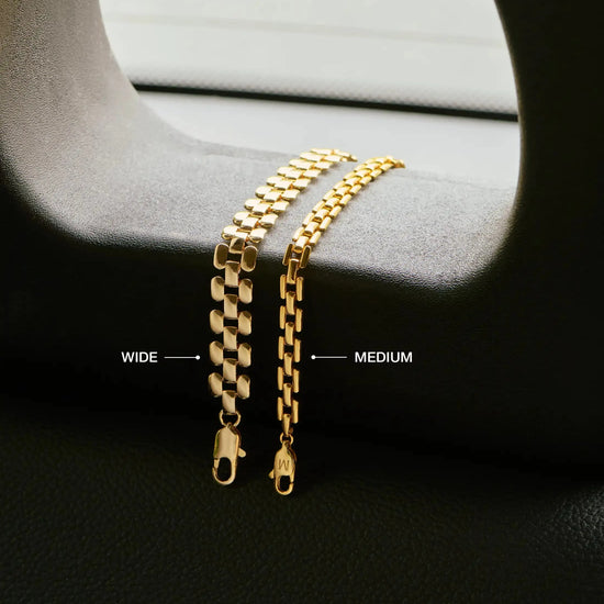Timepiece Wide Chain Bracelet | 18ct Gold Plated Bracelets Missoma 