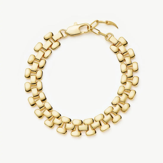 Timepiece Wide Chain Bracelet | 18ct Gold Plated Bracelets Missoma 