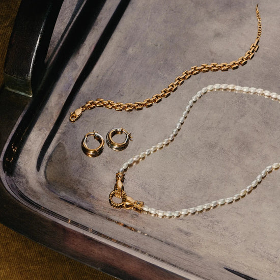 Timepiece Wide Chain Bracelet | 18ct Gold Plated Bracelets Missoma 