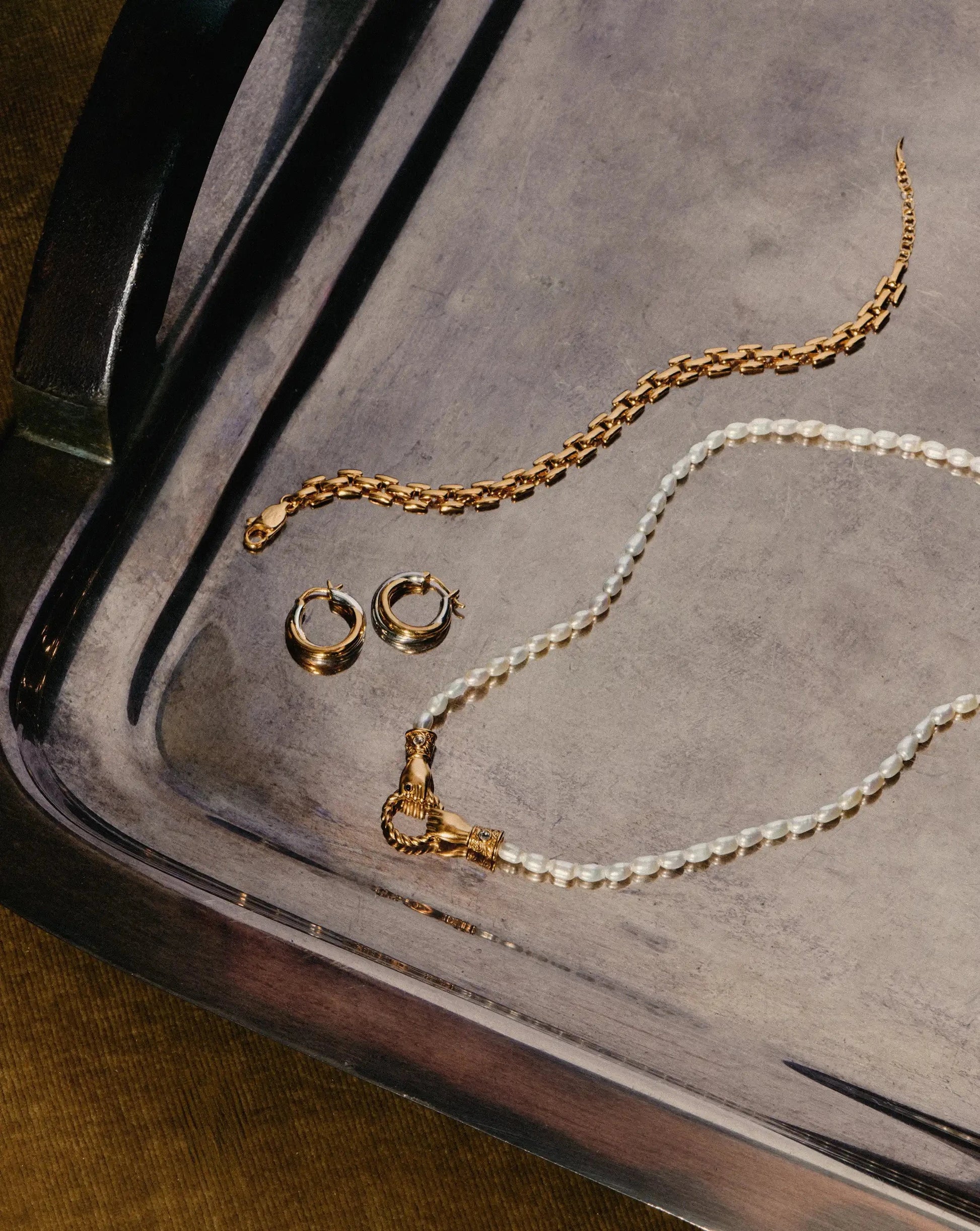 Timepiece Wide Chain Bracelet | 18ct Gold Plated Bracelets Missoma 