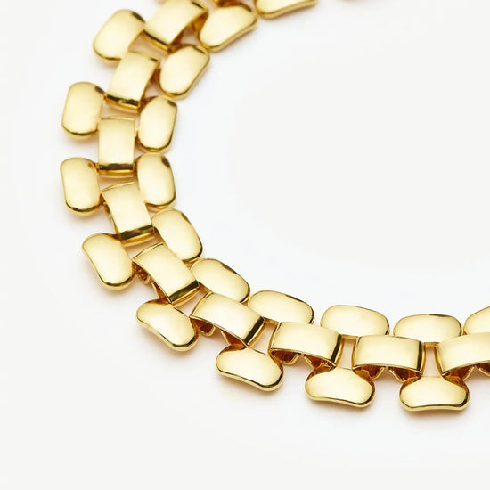Timepiece Wide Chain Bracelet | 18ct Gold Plated Bracelets Missoma 