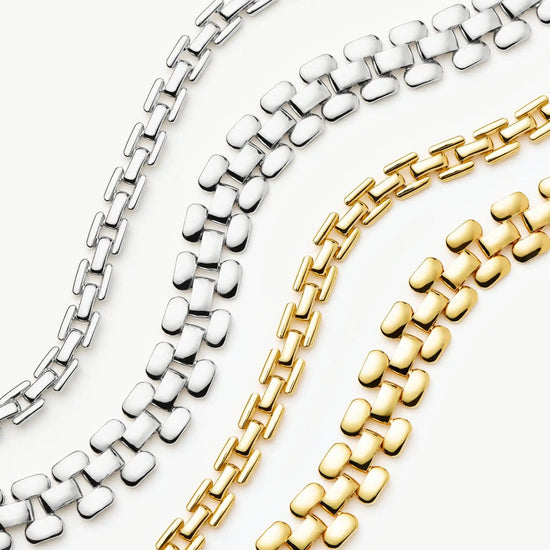 Timepiece Wide Chain Bracelet | 18ct Gold Plated Bracelets Missoma 